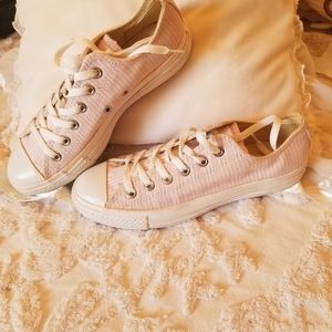 Converse Pink Striped Sneakers